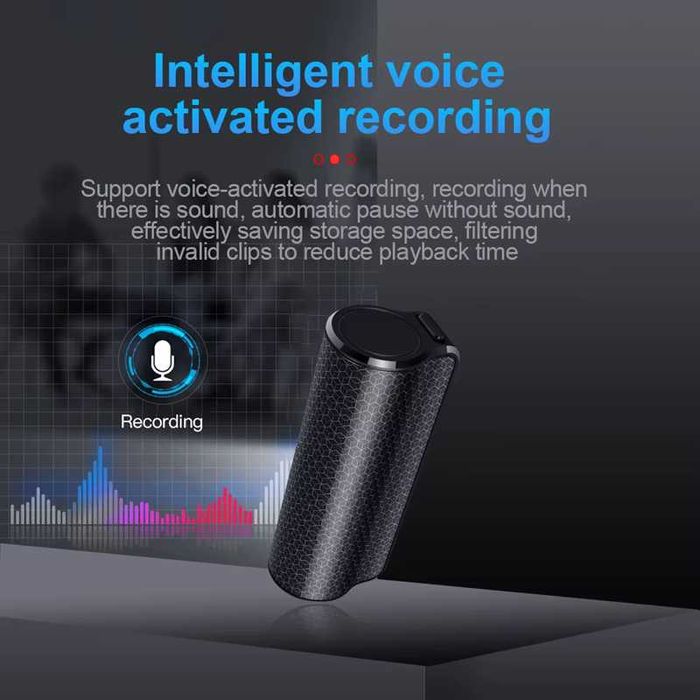 Подслушвател аудио записващо устройство скрит запис глас рекордер 500ч