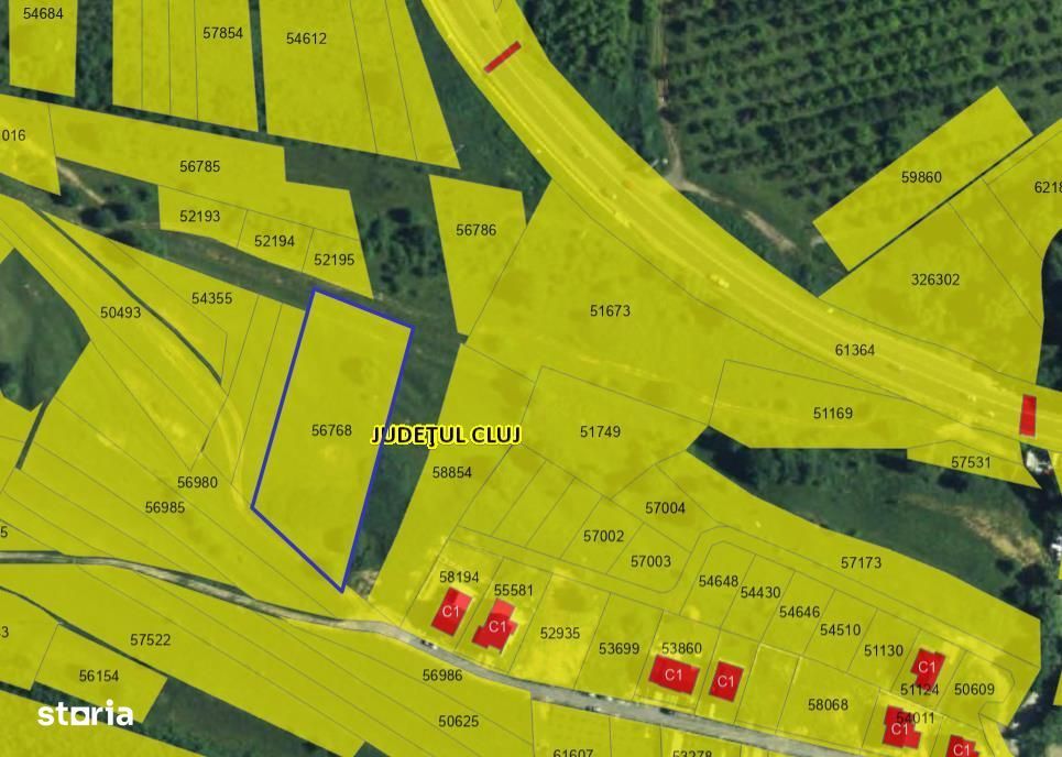 Teren 4000mp la intrare in Feleacu