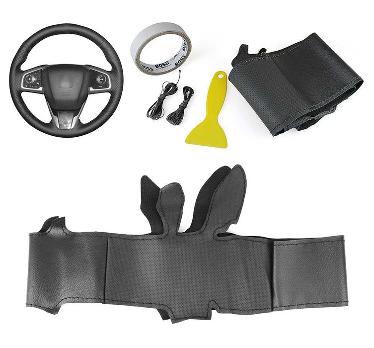 Калъф за волан шиещ Хонда ЦРВ 3, Сивик 10 / HONDA CRV, CIVIC