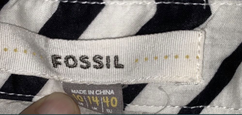 Fusta FOSSIL cu buzunare