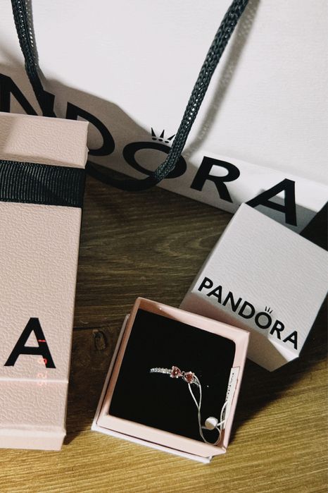 Кольцо Pandora Розовый бант. ОРИГИНАЛ!