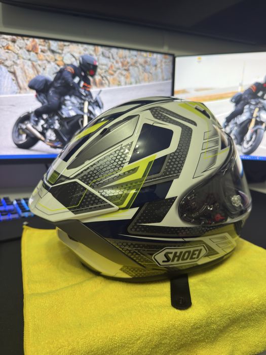 Shoei X Spr Pro Escalate TC-2 Blue Yellow Marimea M
