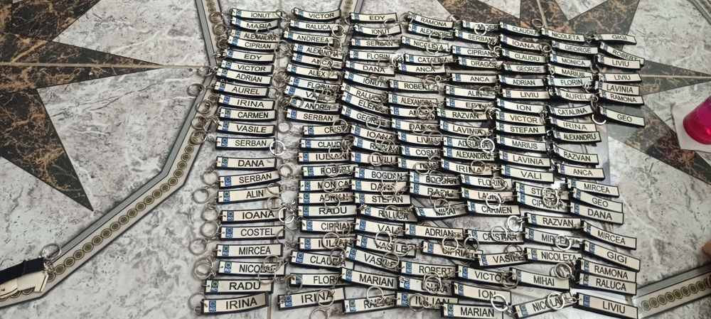 Breloc nume,Nr de înmatriculare