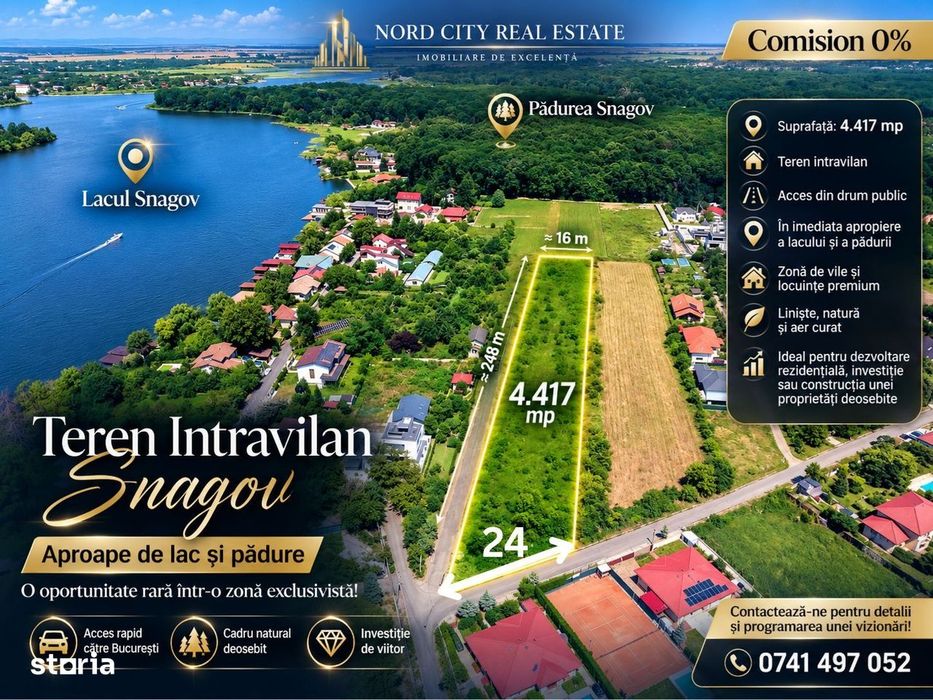Teren Snagov – Aproape de Lacul Snagov și pădure