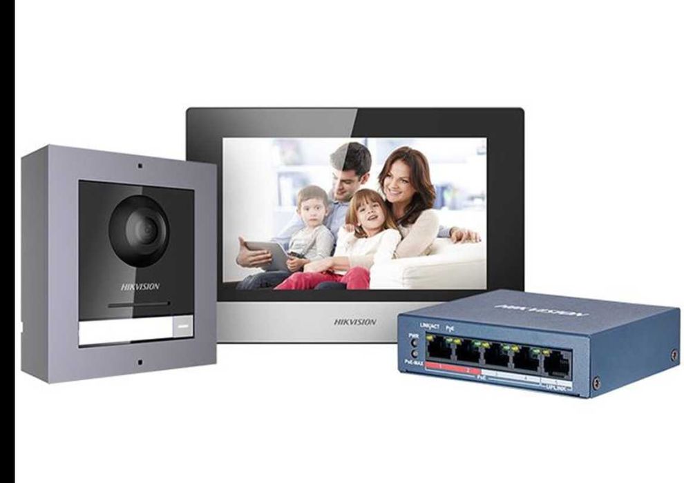 Hikvision DS-KIS602 video domofon uy villa hovli uchun IP domofon