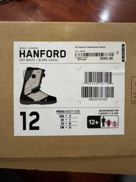 Сноубордические ботинки K2 Hanford 45-46 размер