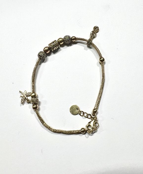 Bratara de aur 14k 585 model deosebit tip pandora cadou special