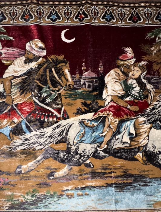 Carpetă decorativă ,,Răpirea din Serai''- stare foarte bună