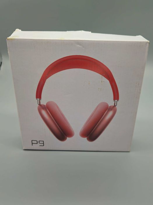 Promo!Безжични Bluetooth слушалки P9 (over-ear) – червено/розово злато