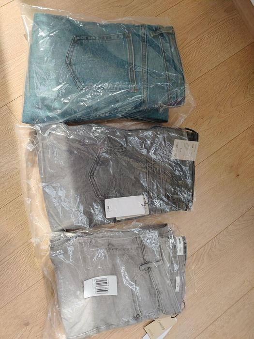 Три чифта чисто нови мъжки дънки Манго Mango 42 skinny fit