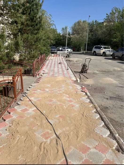 Укладка брусчатки