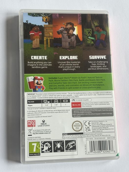 Minecraft Nintendo switch