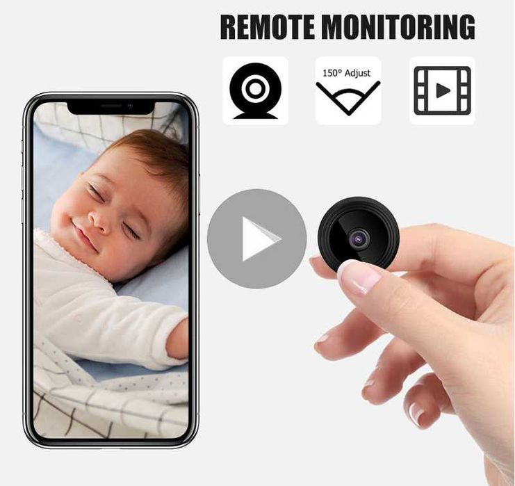 A9 Мини WiFi IP камера Видеонаблюдение Видеоняня, Беспроводное ОПТОМ!