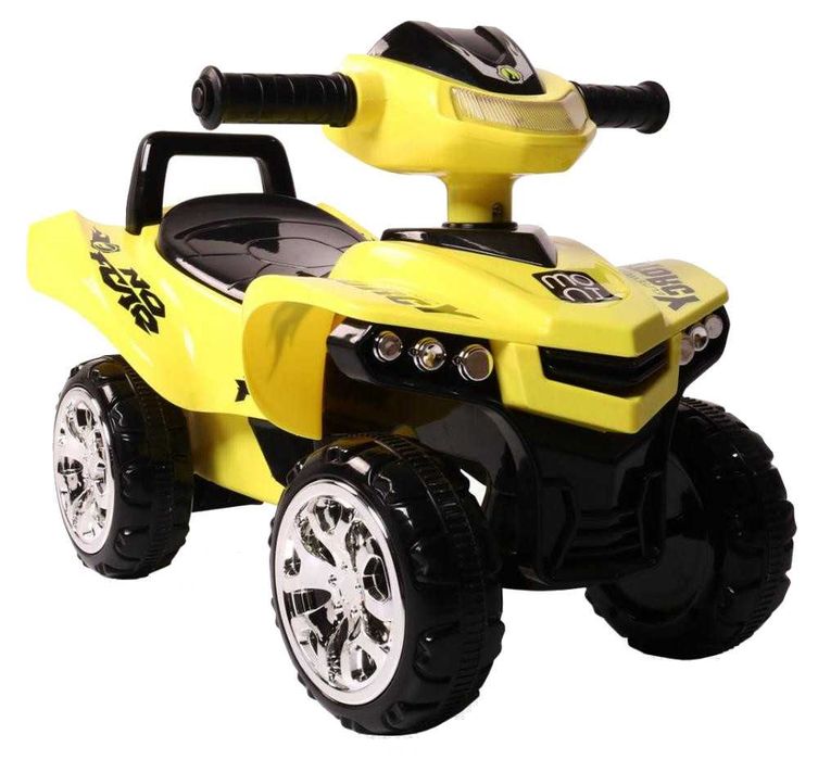 ATV copii fara pedale Moni No Fear Yellow volan cu claxon ,maxim 25 kg