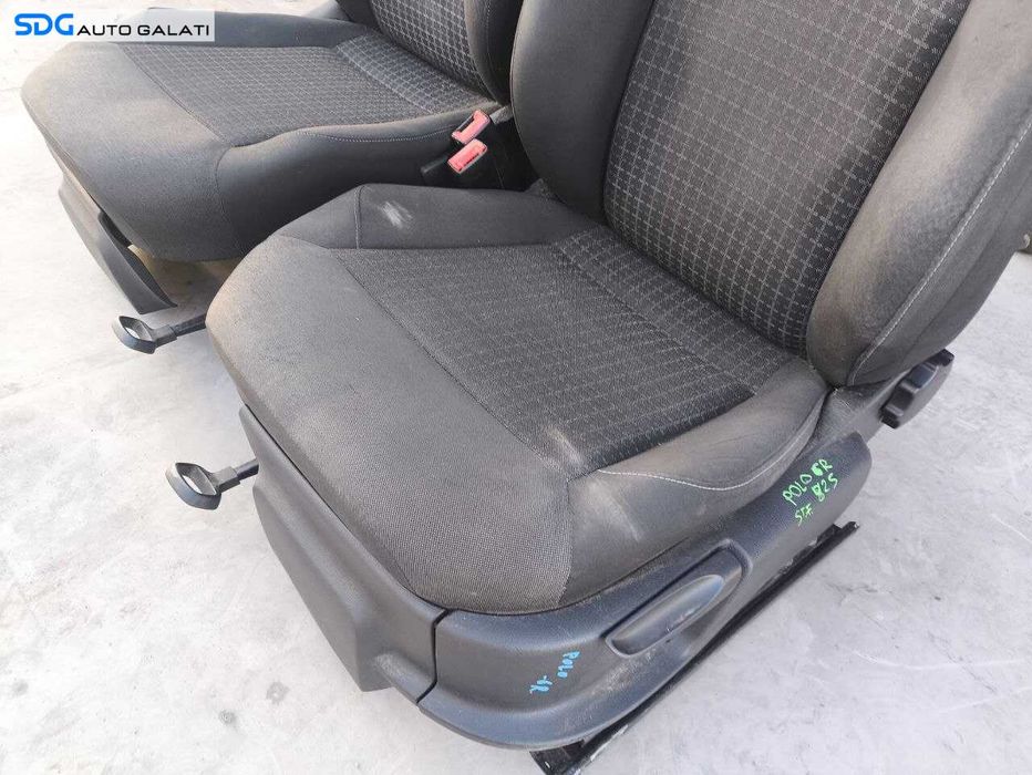 Interior Textil Scaun Scaune Stanga Dreapta Bancheta Sezut Spatar Volkswagen Polo 6R 2010 - 2018 [LS0424]