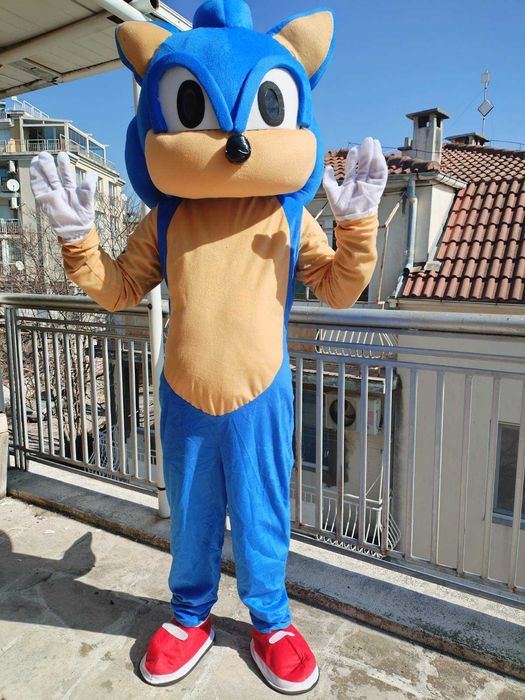 Аниматор Соник костюм-маскот