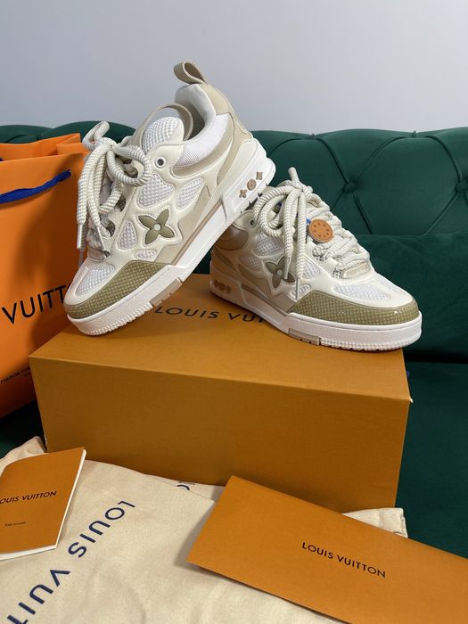 Adidasi Louis Vuitton piele naturala Full Box Premium colectie noua