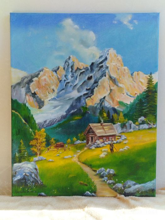 Картина маслом. Горы