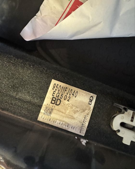 Ковролан subaru xv  1 поколение