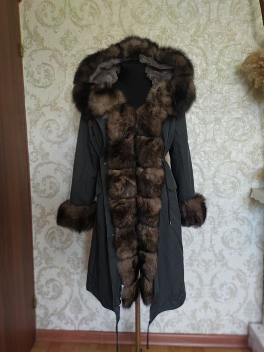 Парка с натуральным мехом