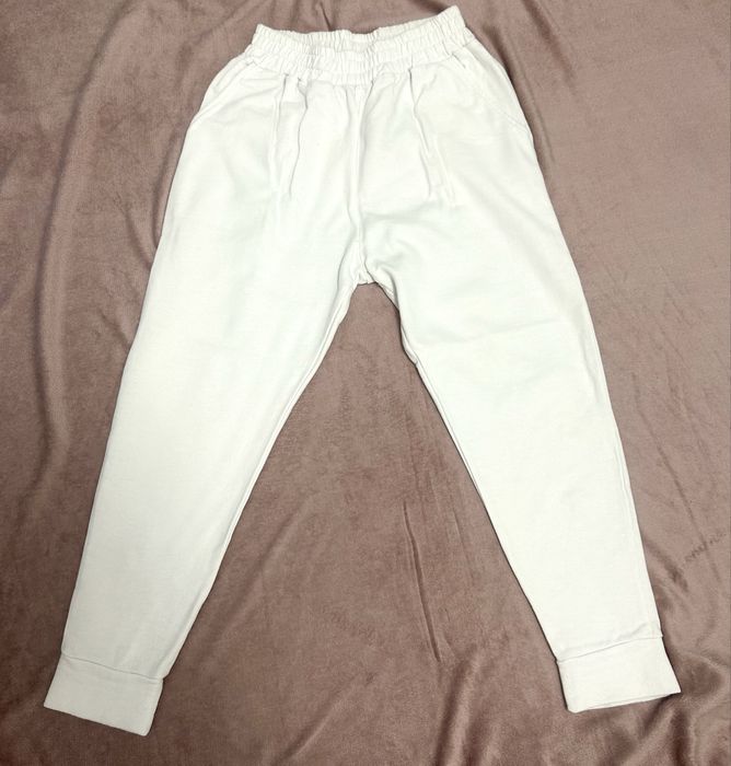 Trening barbati, alb, bumbac, masura S