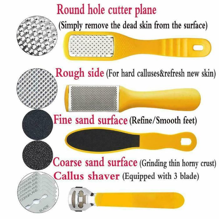 Trusa pedichiura, eliminare bataturi talpa si calcaie. Noua ambalata!