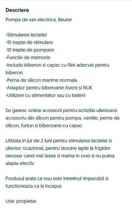 De vânzare pompa san