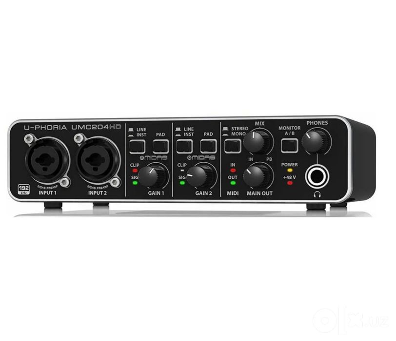 Behriger UMC204hd профессиональная звукавая карта