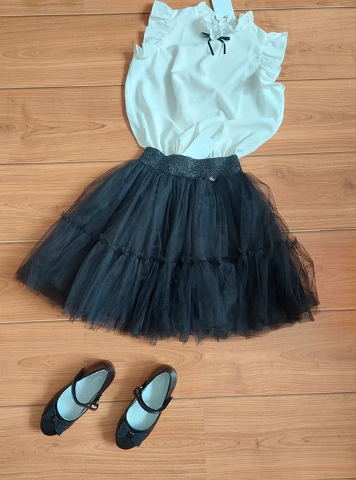 Риза,пола и болеро CONTRAST за момиче,128 см +ПОДАРЪК