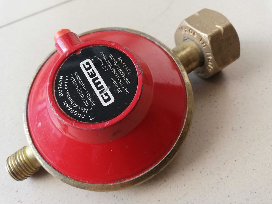 GIMEG Olanda camping regulator furtun gaz rulota 30/50 mBar ceas