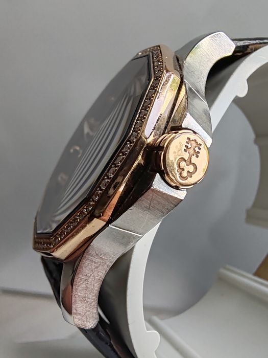 Ceas Corum Admiral Cup Aur-Otel Diamante Automatic 37 mm-Funcționează Impecabil!