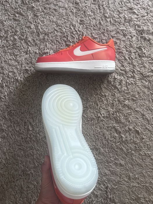Nike Air Force 1 Foamposite Orange/White Size EUR 42.5