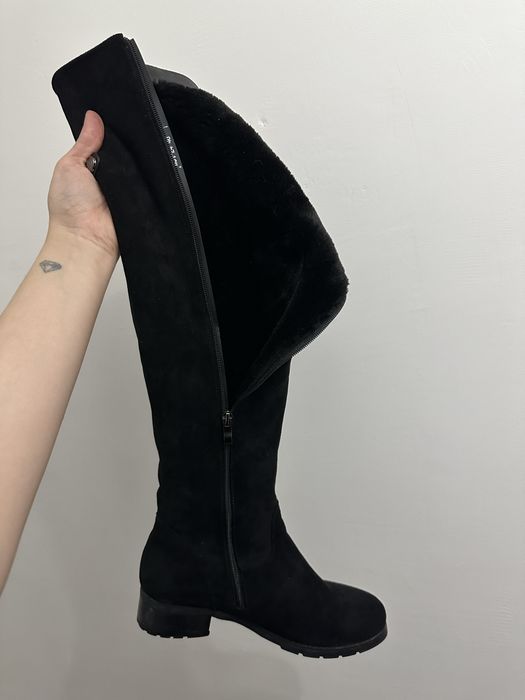 Зимние ботфорты на узкую ногу