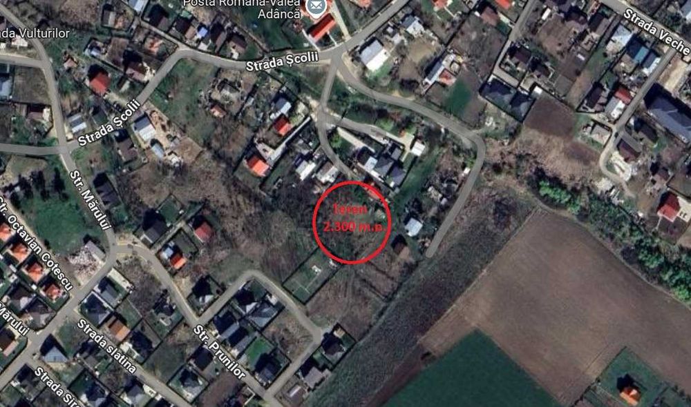 Teren 2.300 m.p. Valea Adanca, direct proprietar.