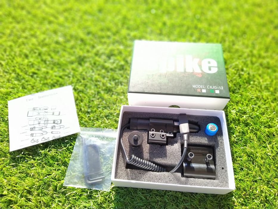 Laser pentru arma pistol pointer verde airsoft prindere pe sina green