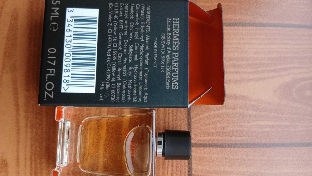 Miniparfum Hermés Terre d'Hermés 5 ml + cadou Armani Aqua di Gio