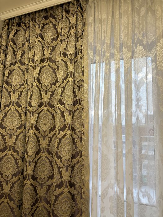 Комплект штор с тюлью