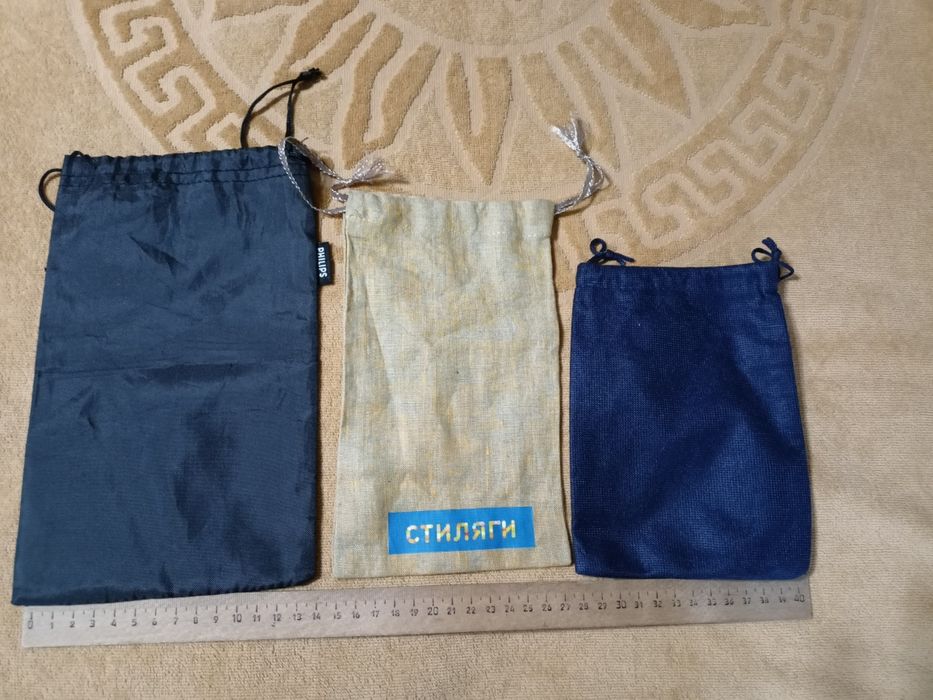Тканевые  брендовые мешочки для обуви