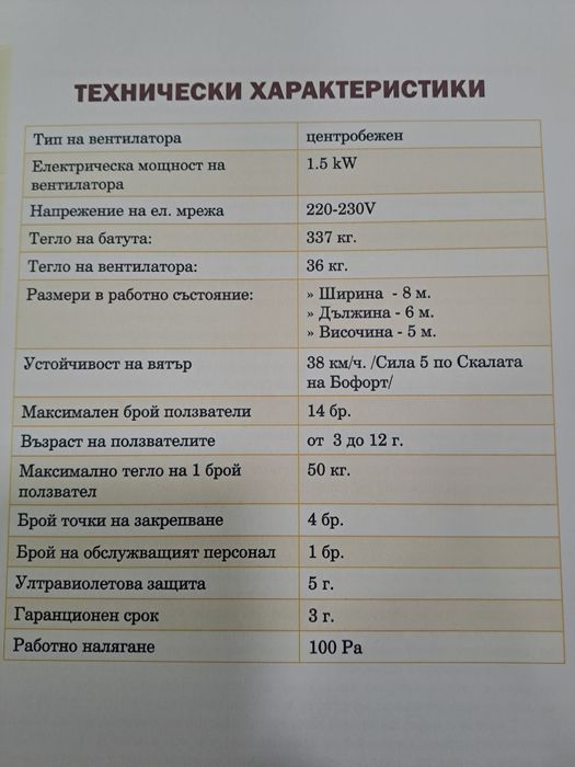 Надуваем детски Замък- Батут