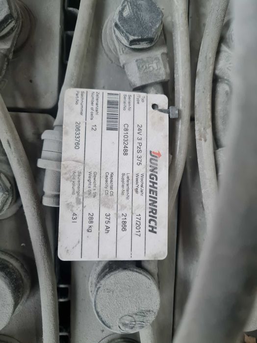 Baterie tractiune stivuitor, 24v 3 PzS 375