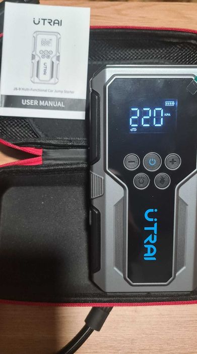 Car jump starter UTRAI pentru auto pana la 2200 cc, plus compresor auto