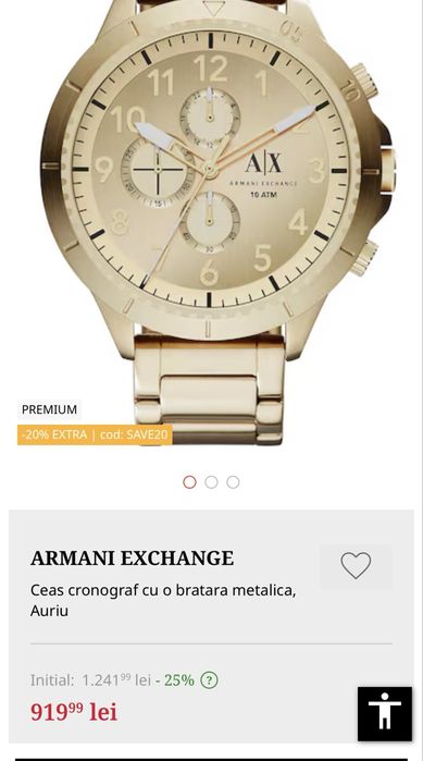 Ceas Armani Exchange  AX1752