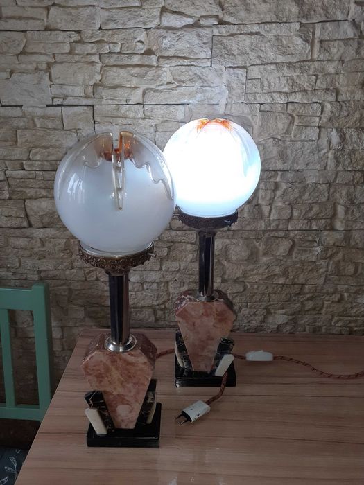 Vand pereche de lampi art deco deosebite