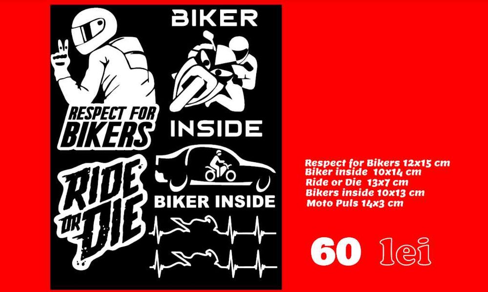 Stickere Biker inside