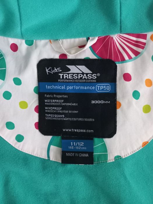 Детско софтшел яке Trespass, ветро и водоустойчиво