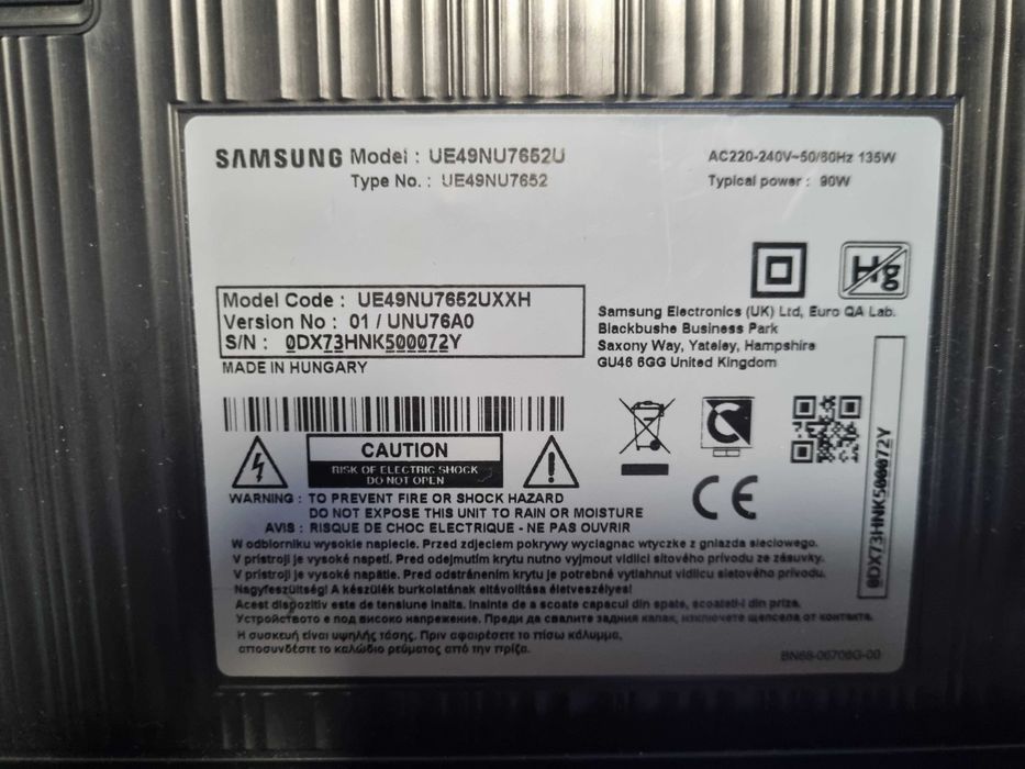 LED телевизор Samsung за части 49 инча