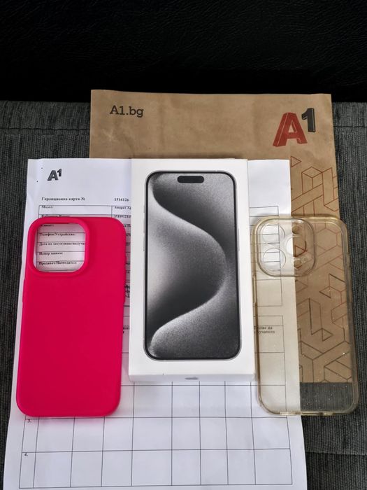 КАТО НОВ 128GB iPhone 15 Pro Гаранция A1 2025г. White | Бял