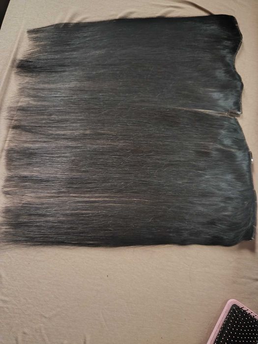 Естествена коса  на щипки