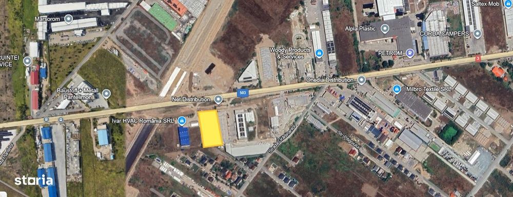 Teren comercial de închiriat, 4500 mp