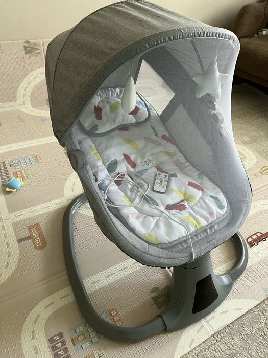 Детский электрокачели  шезлонг